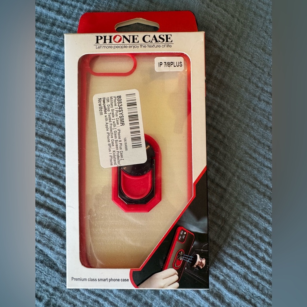 Red Phone Case for iPhone 7/8 Plus